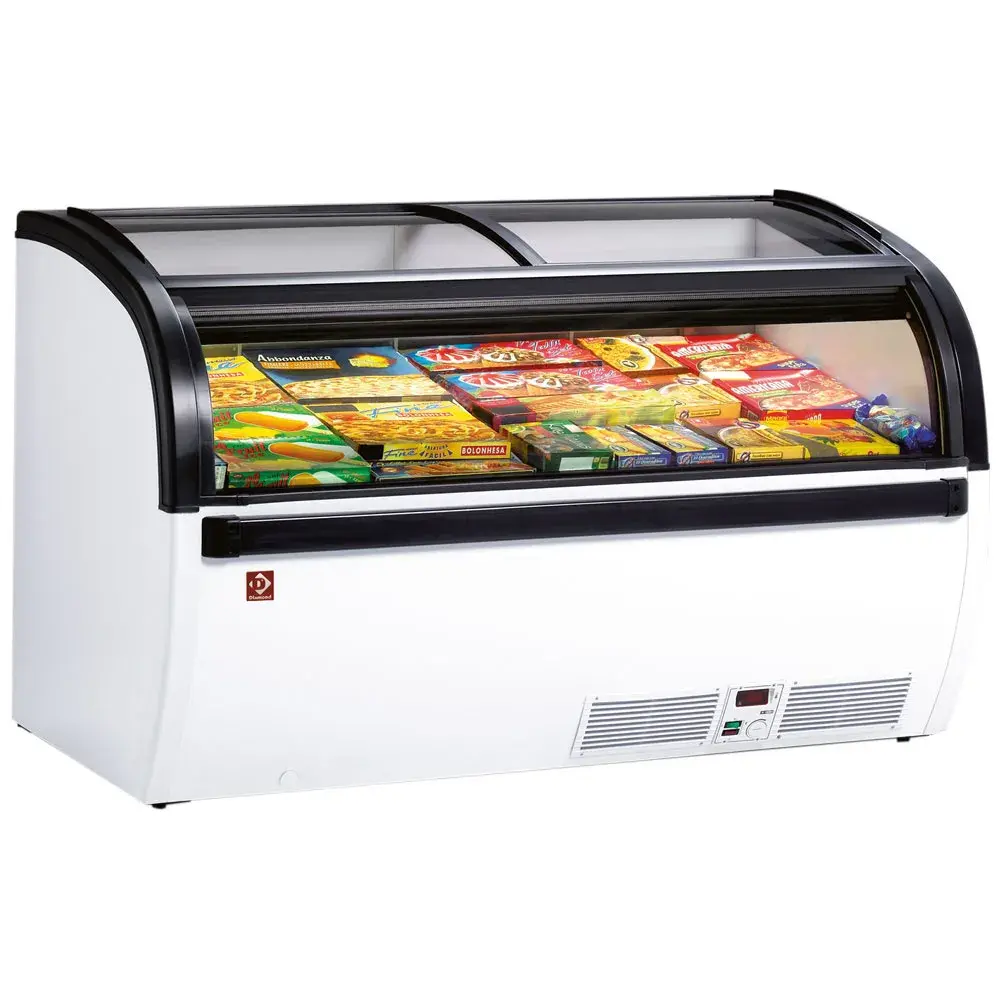 Panoramic deep freezer sliding glass doors - Main Image