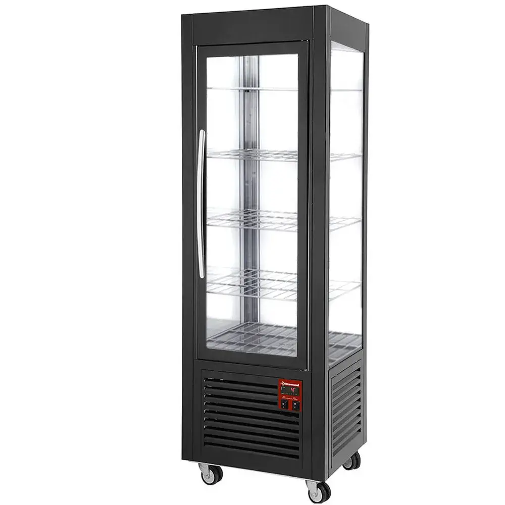 Panoramic display, 5 shelves, 360 LT, Black - Main Image