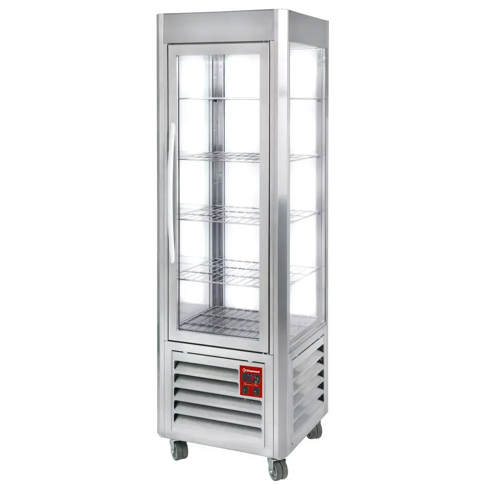 Panoramic display, 5 shelves, 360 LT, Stainless steel. - Main Image
