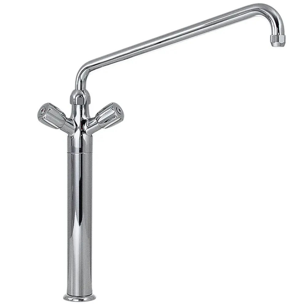 Pedestal with faucet mixer "big flow" "Heavy-Duty" (exit MONO) - Main Image