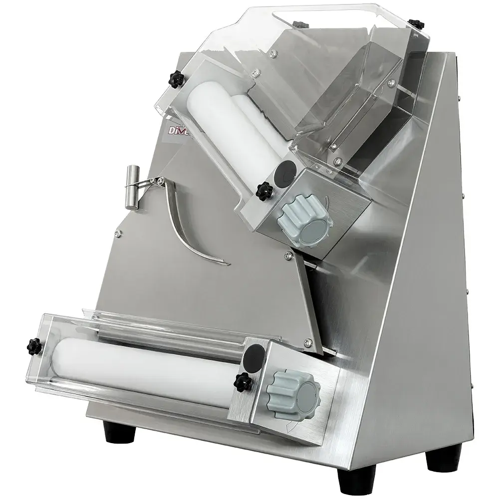 Pizza roller Ø 300 mm, 2 rollers, in stainless steel - Main Image