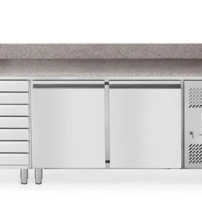 Pizzawerkbank met 2 deuren en 7 lades 280L - Main Image