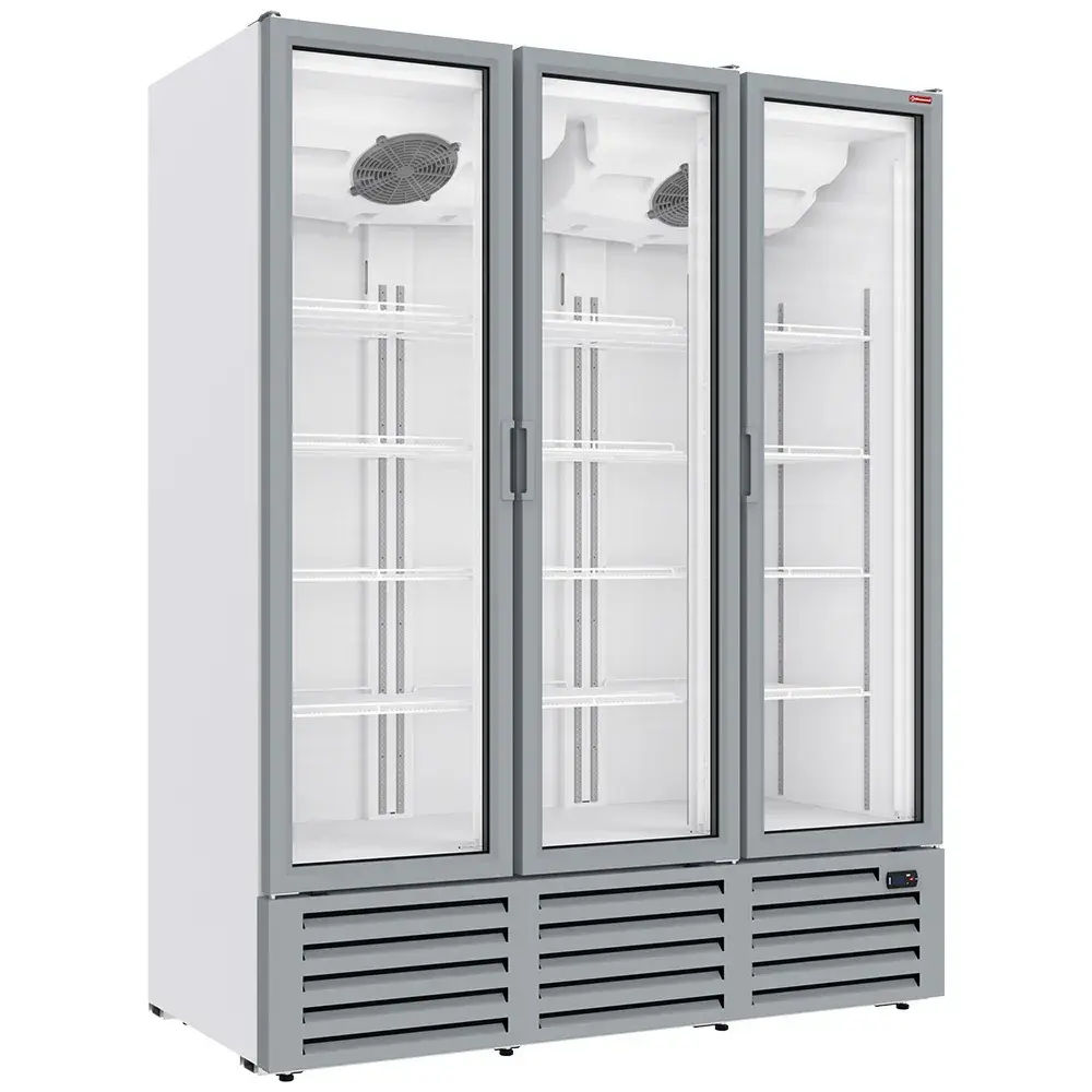 Positive refrigerated display 1455 liters, 3 hinged doors - WHITE - Main Image