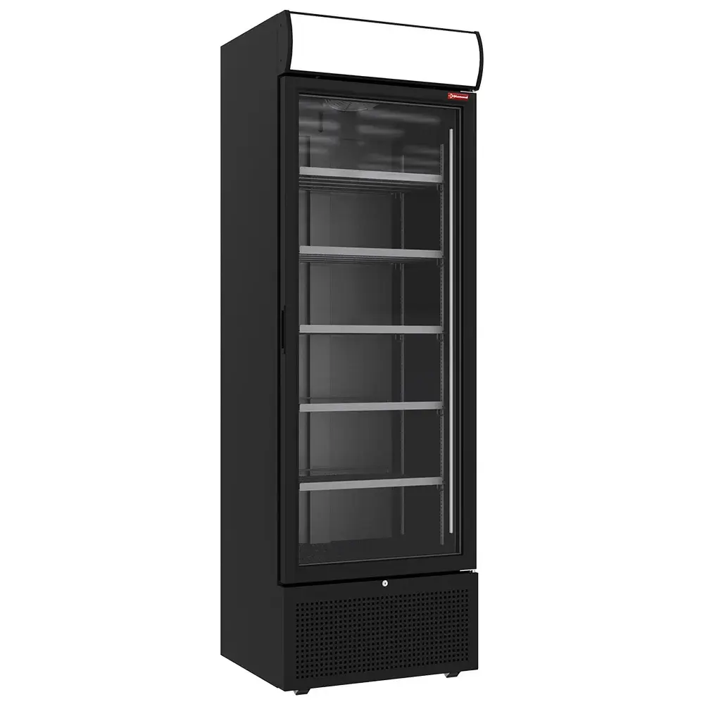 Positive refrigerated display 494 liters BLACK with lightbox - Main Image