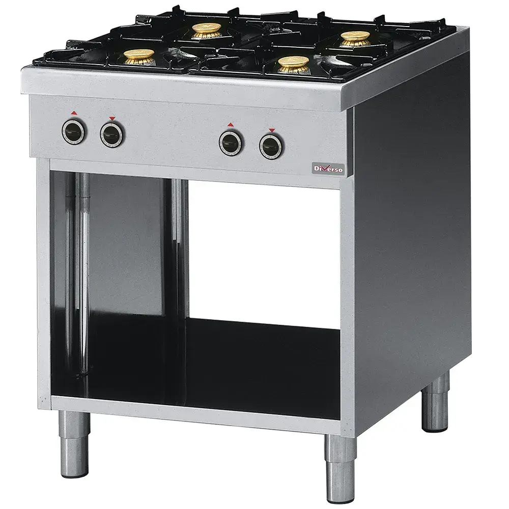 Range 4 burners, on open cupboard - Main Image