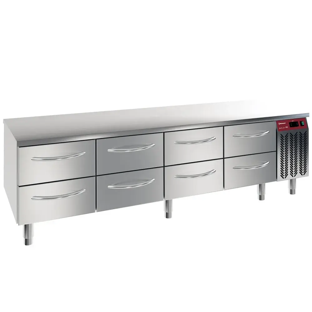 Refrigerated base, 8X 1/2 drawers GN1/1-h 100 mm - Main Image