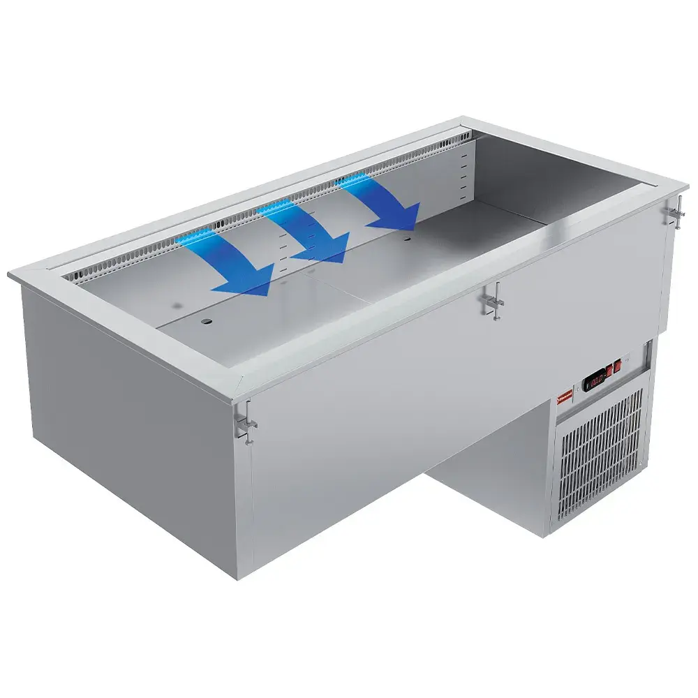 Refrigerated basin element, ventilated, 2x GN 1/1 - Main Image