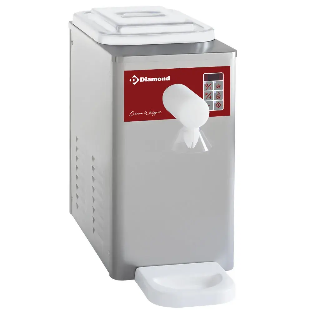 Refrigerated cream whipper in stainless steel, tank 5 L (300 L/h) - Main Image