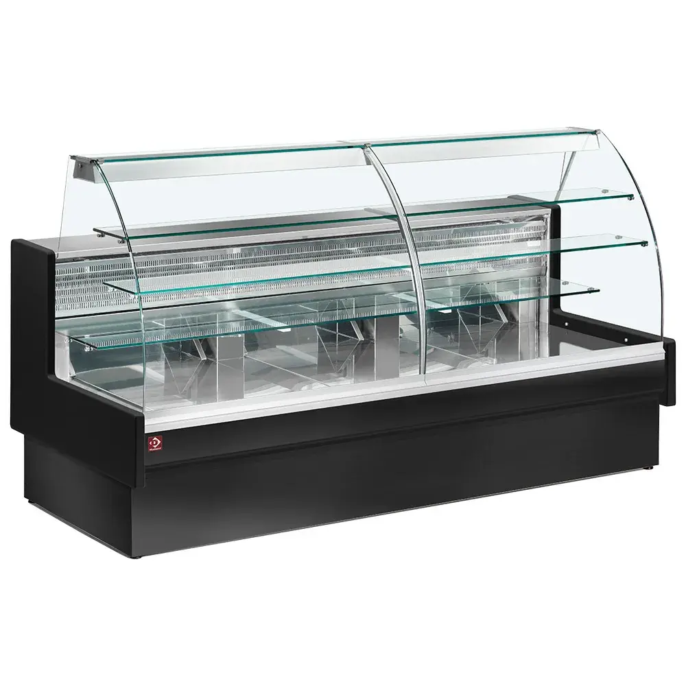 Refrigerated display counter, static, drawer system, without reserve - BLACK - Main Image