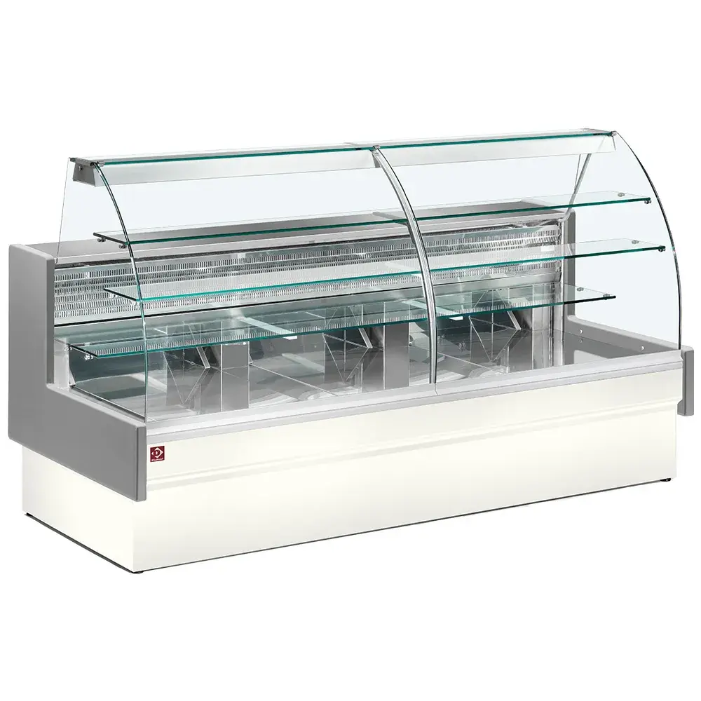 Refrigerated display counter, static, drawer system, without reserve - GREY/WHITE - Main Image