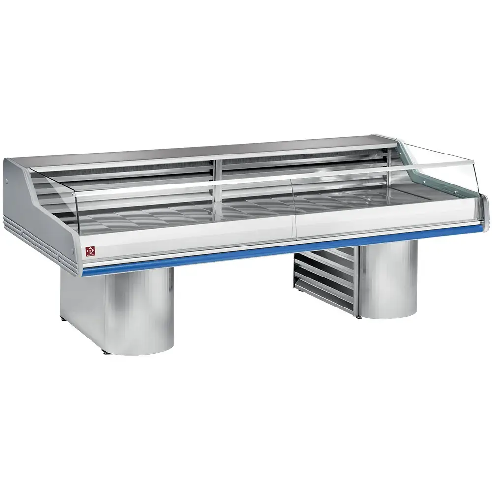 Refrigerated display counter with glass " Self-Service ", on bases - Main Image