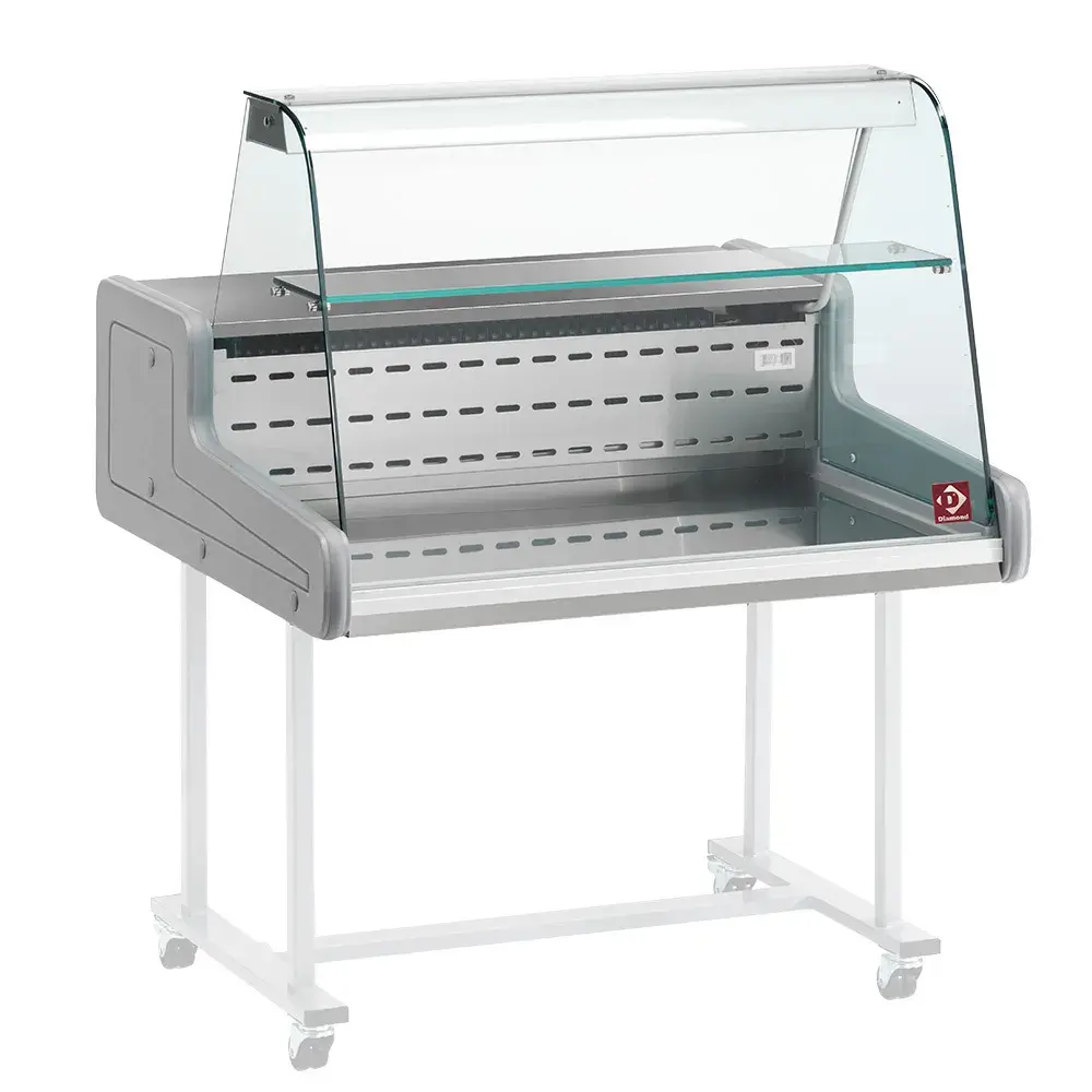 Refrigerated display counters - curved glass panel - Main Image