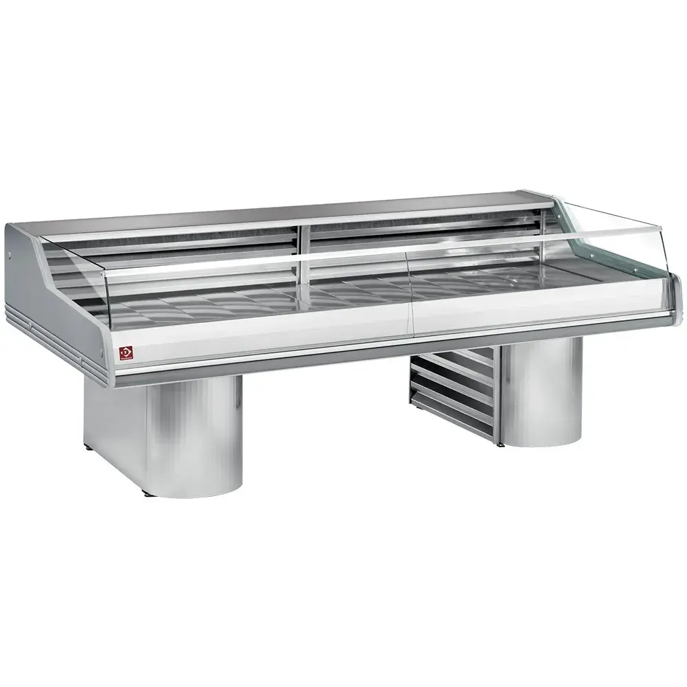 Refrigerated display counters with glass " Self-Service ", on bases - Main Image