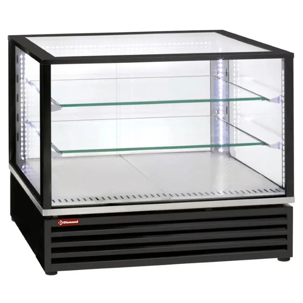 Refrigerated display, EN or GN, ventilated, 3 levels, BLACK - Main Image