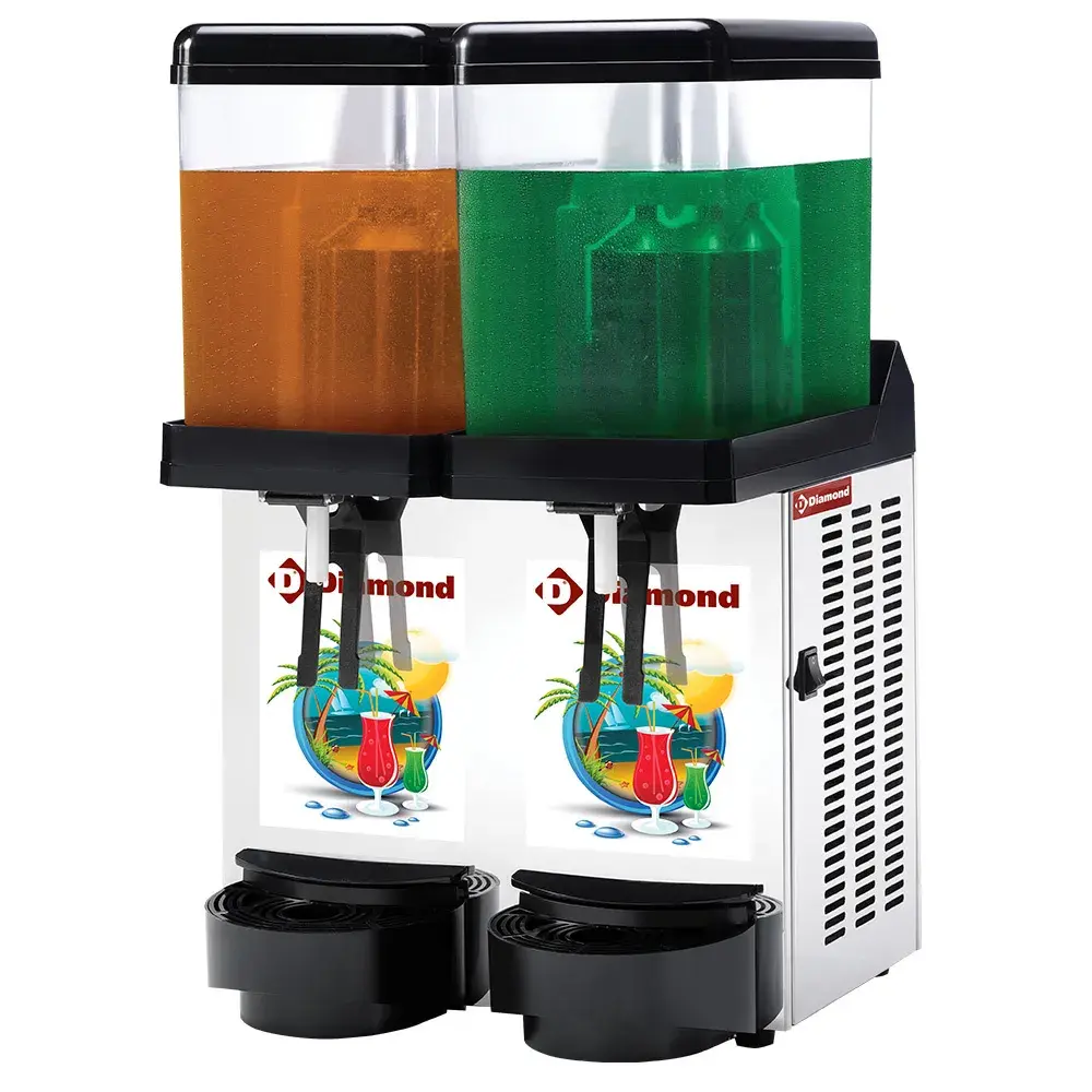 Refrigerated drink dispenser, 2x 12 Lt. - Main Image