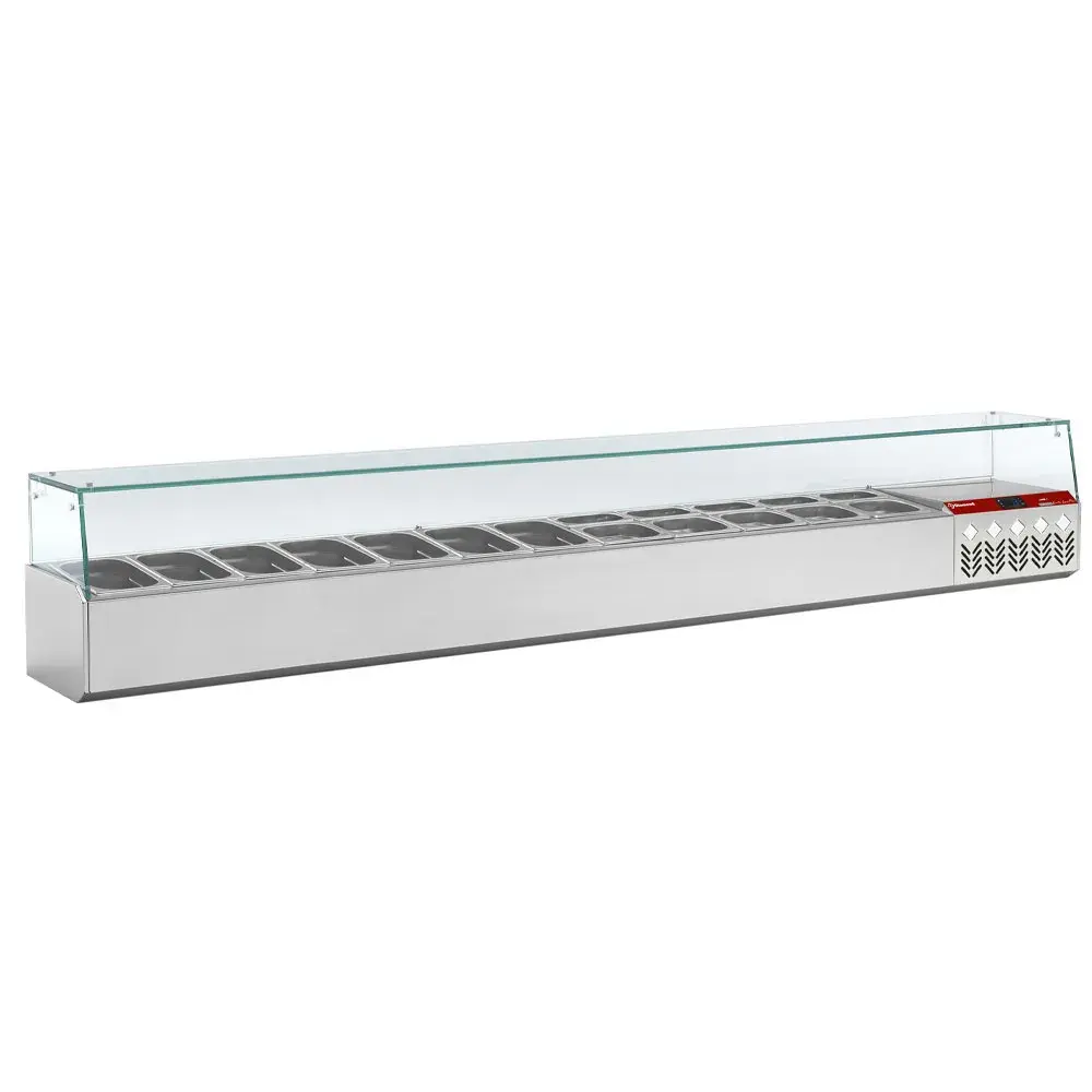 Refrigerated structure GN 12x1/4, 1x1/9, with right glass - Main Image