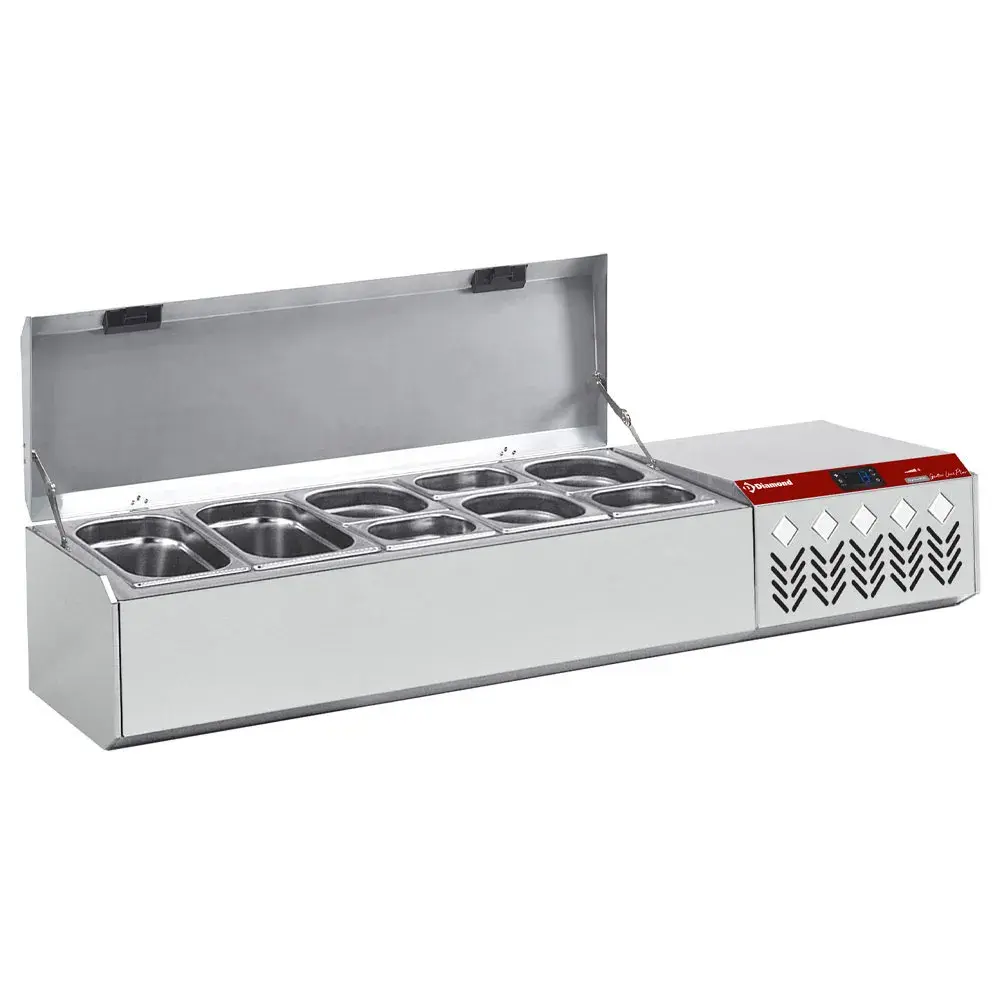 Refrigerated structure GN 5x1/4 , with lid - Main Image