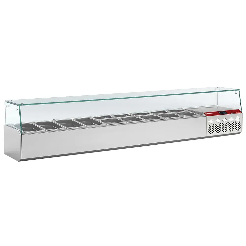 Refrigerated structure GN 9x1/4, with right glass - Main Image