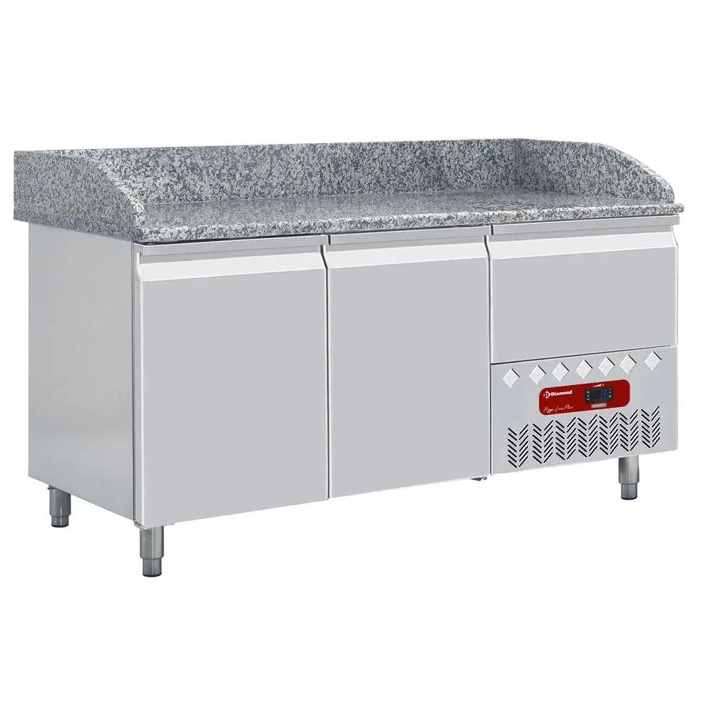 Refrigerated table 2 doors 600x400, 1 neutral drawer (4x trays 600x400) - Main Image