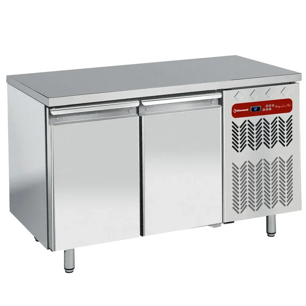 Refrigerated table, ventilated, 2 doors EN 600x400 - Main Image