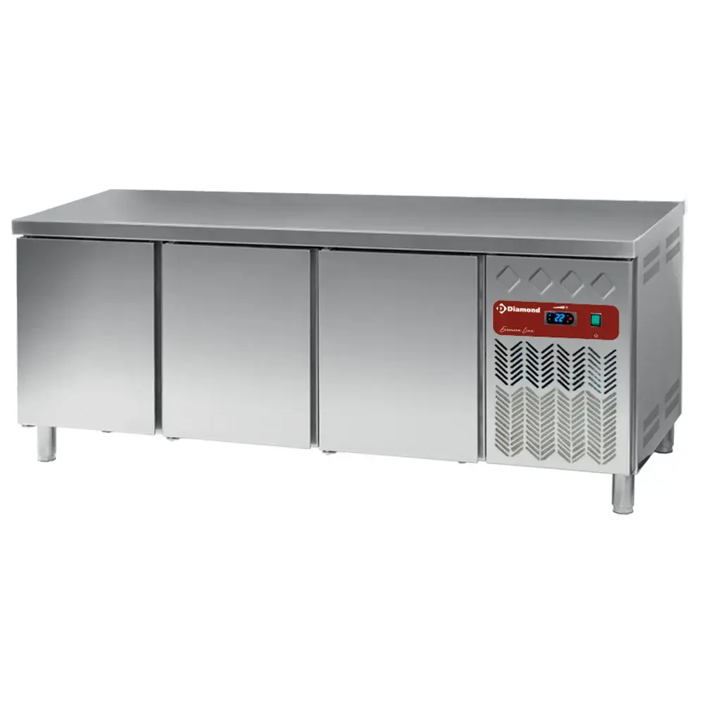 Refrigerated table, ventilated, 3 doors EN 600x400 (550L) - Main Image