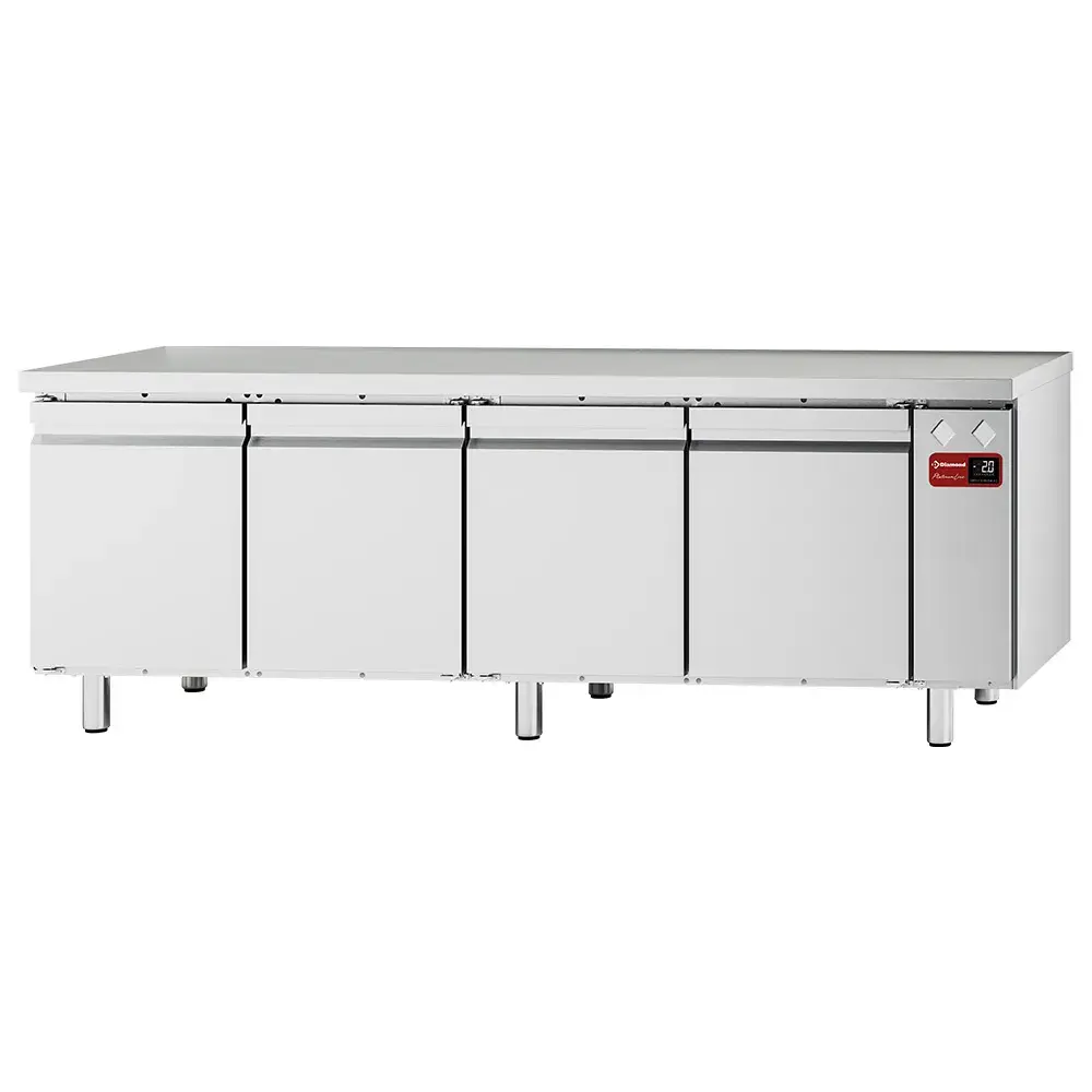 Refrigerated table, ventilated, 4 doors GN 1/1, (without group) - Main Image
