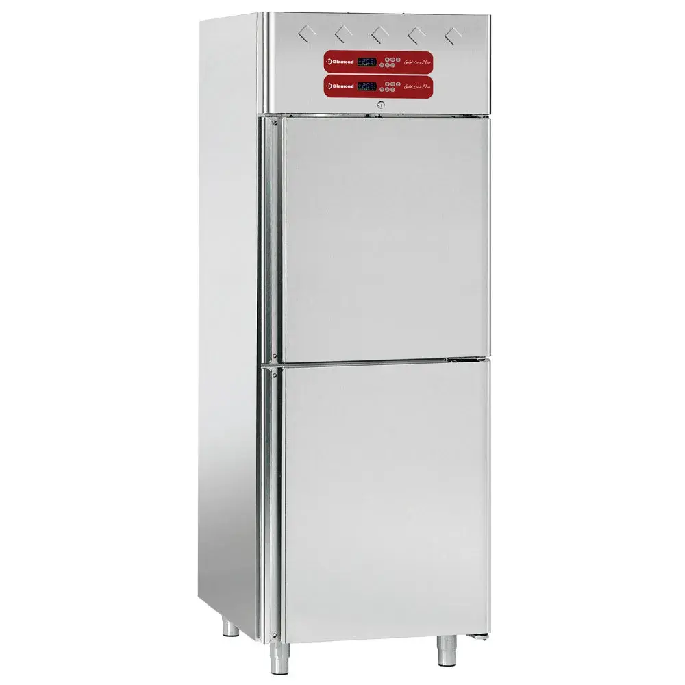 Refrigerator and fish refrigerator 2x350 liters, 2x 1/2 doors GN 2/1 & 1/1 - Main Image