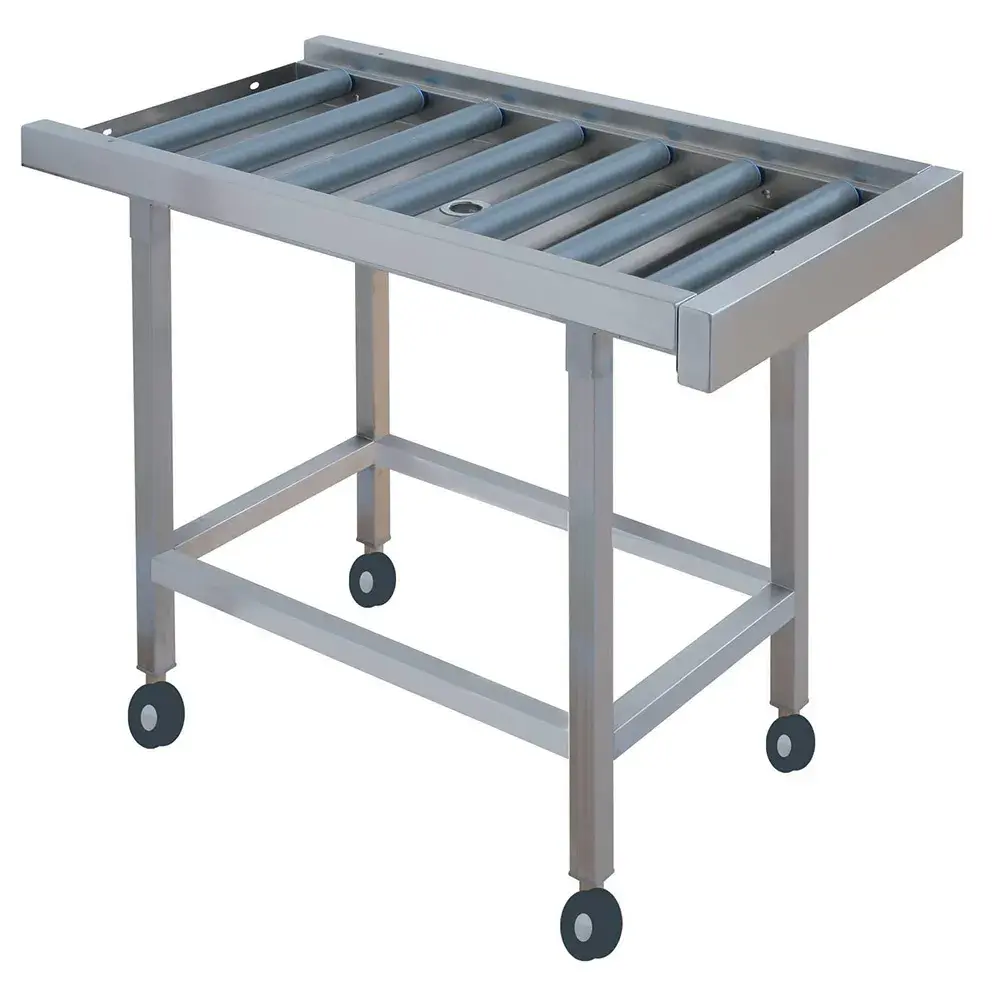 Roller conveyor on castor wheels (PVC rollers) - Main Image