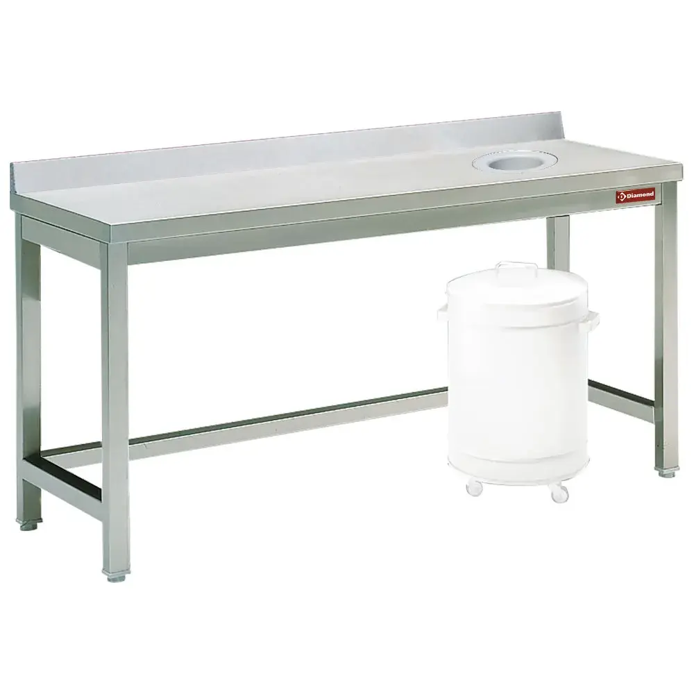 Sorting table with opening for waste + bord - Main Image