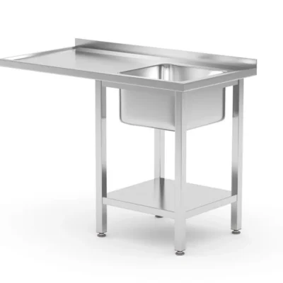 Spoeltafel met plank en ruimte voor onderbouwvaatwasser - Main Image