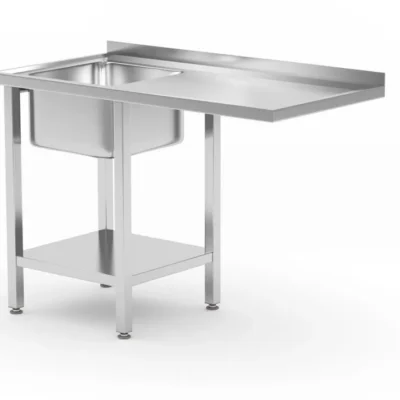 Spoeltafel met plank en ruimte voor onderbouwvaatwasser - Main Image
