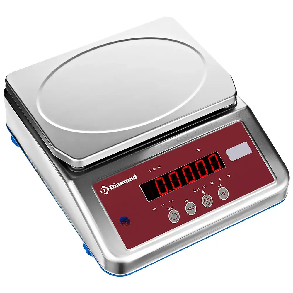 Roestvrij stalen elektronische weegschaal, 16Kg x 1g, IP68