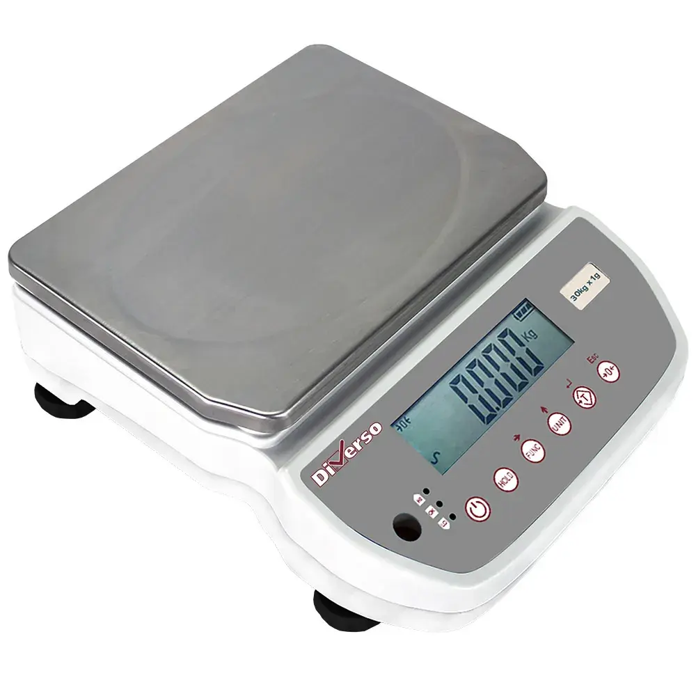 Stainless steel electronic scale, 30Kg x 1g - Main Image