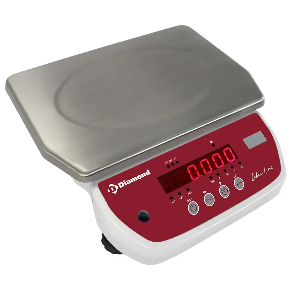 Elektronische weegschaal van roestvrij staal, 30 kg x 5 g