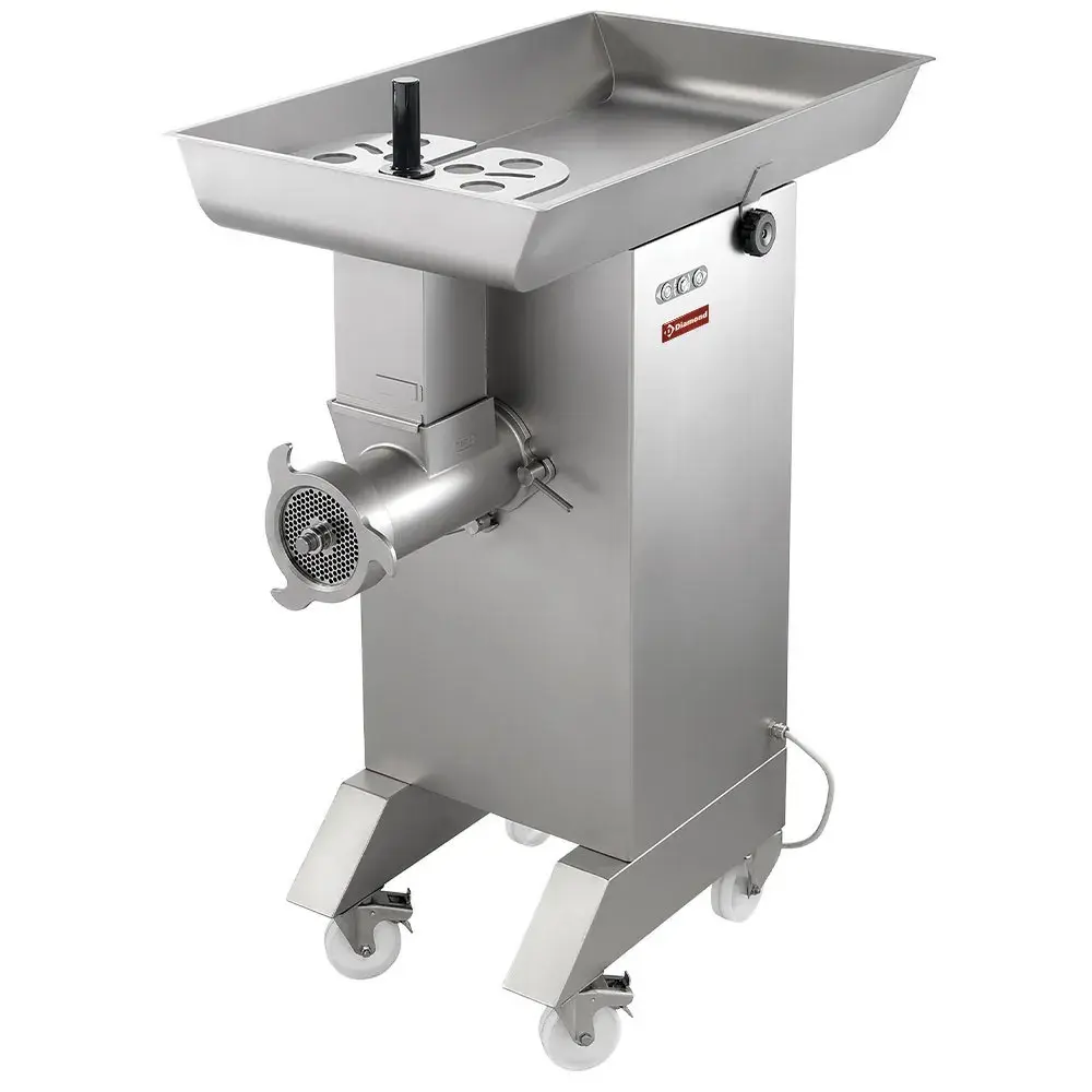 Stainless steel meat mincer N° 42, Ø 4.5 mm, 800/1000 kg/h, with wheels - Main Image