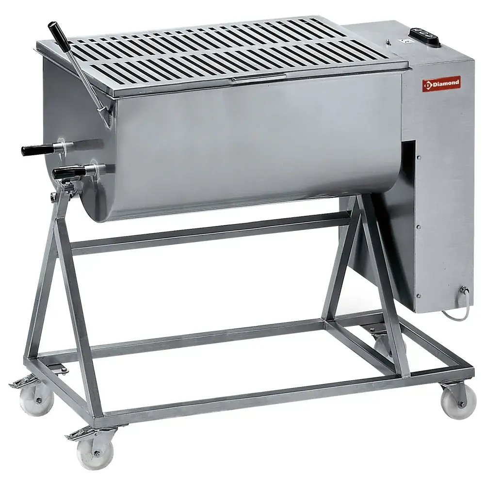 Stainless steel meat mixer 120 kg, stand with wheels - Main Image