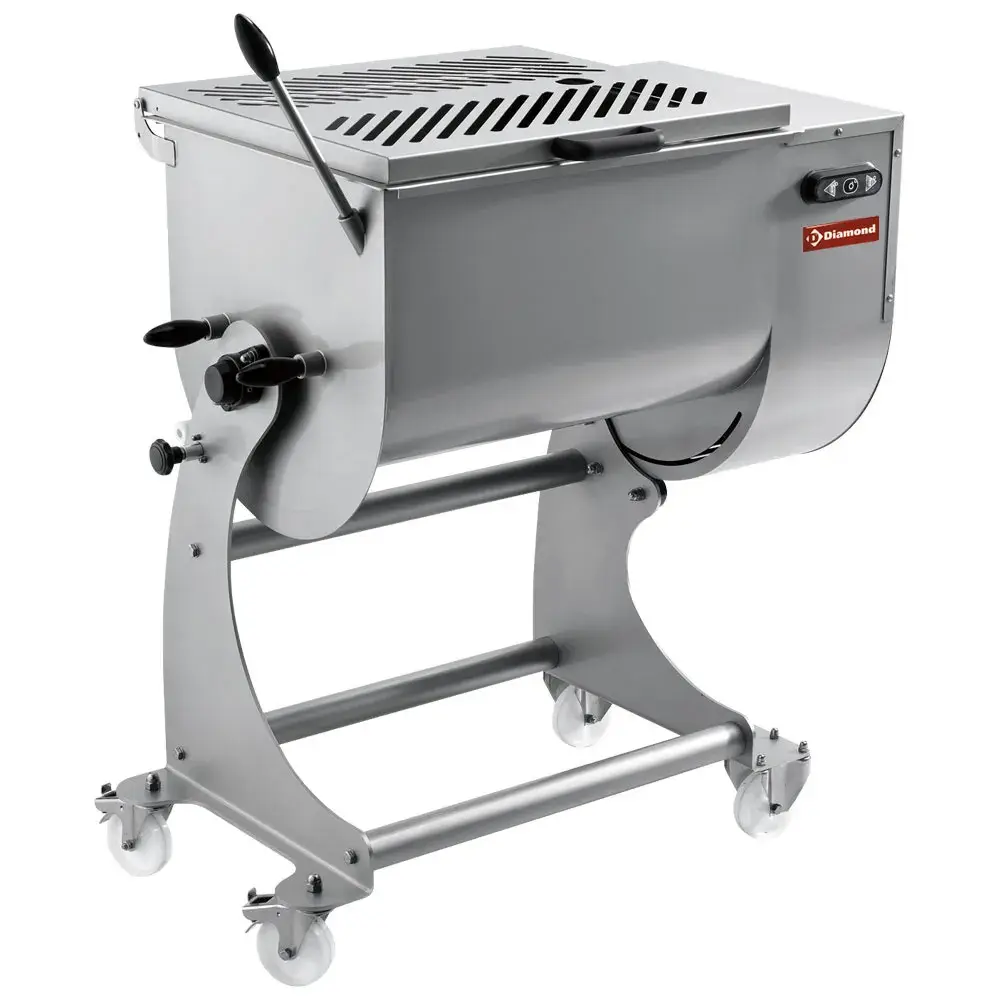 Stainless steel meat mixer 80 kg, stand with wheels - Main Image
