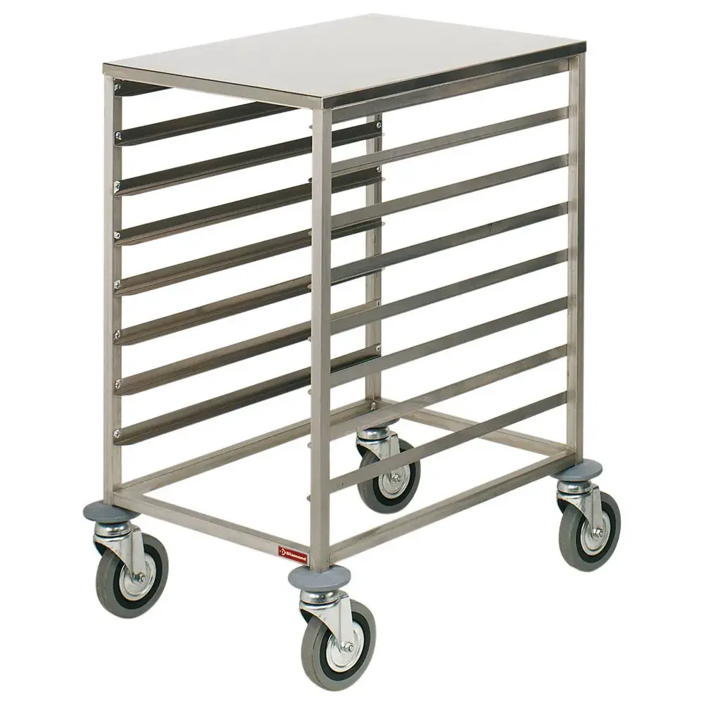 Stainless steel plate ladder, 8x 600x400 mm, 75 -mm space, stainless steel upper tablet - Main Image