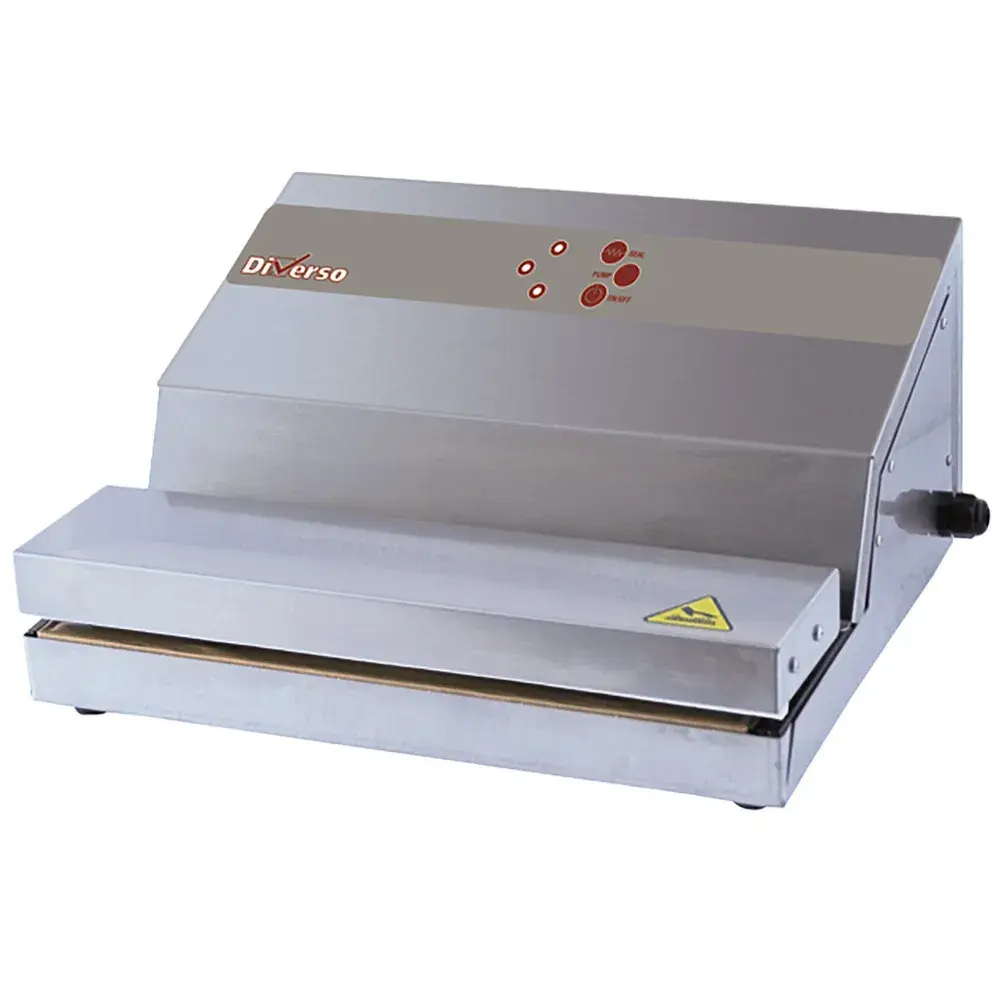 Stainless steel vacuum machine, pump 16 l./min, welding 330 mm - Main Image