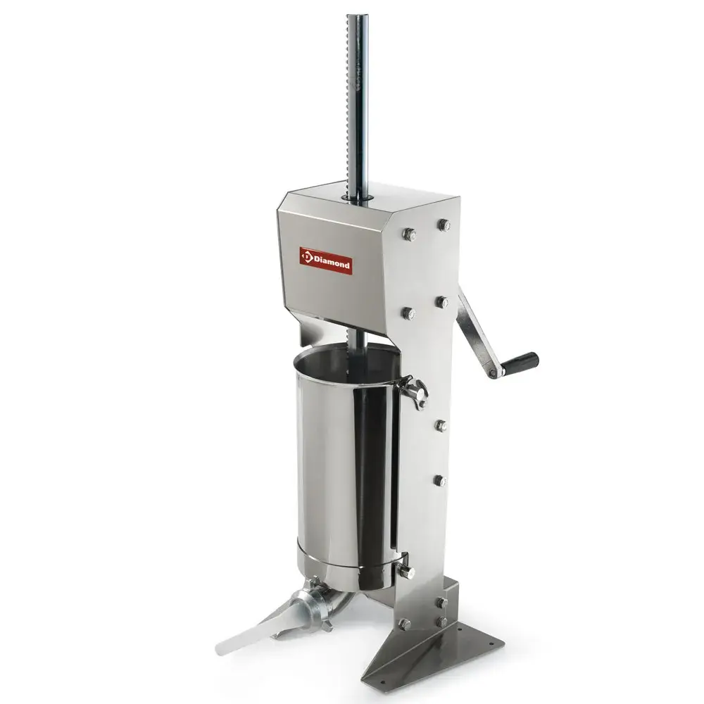Stainless steel vertical manual sausage filler, 12 liters - Main Image