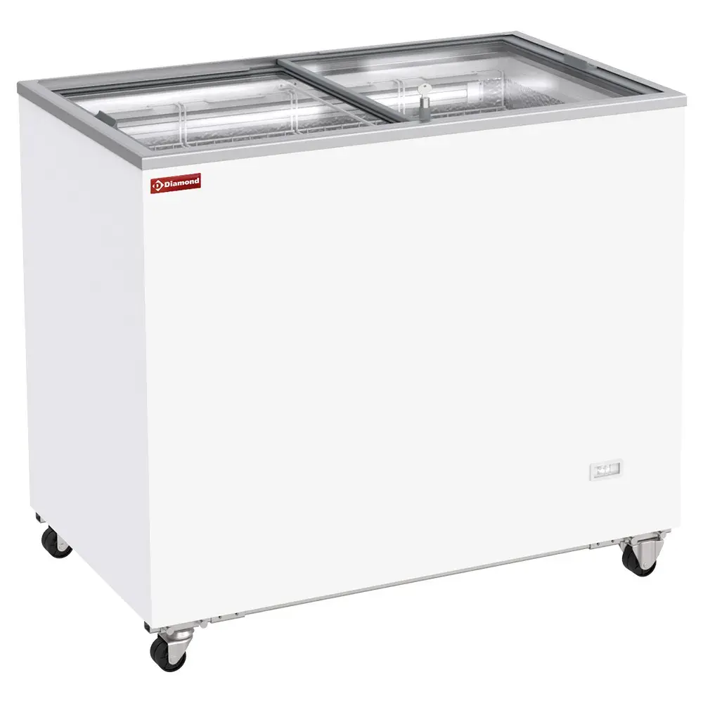 Storage chest freezer, 303 liters, sliding lids on wheels - Main Image