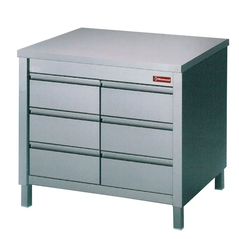 Table on cupboard with 6 drawers GN1/1 - Main Image