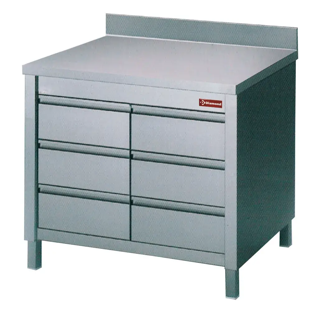 Table on cupboard with 6 drawers GN1/1 - Main Image