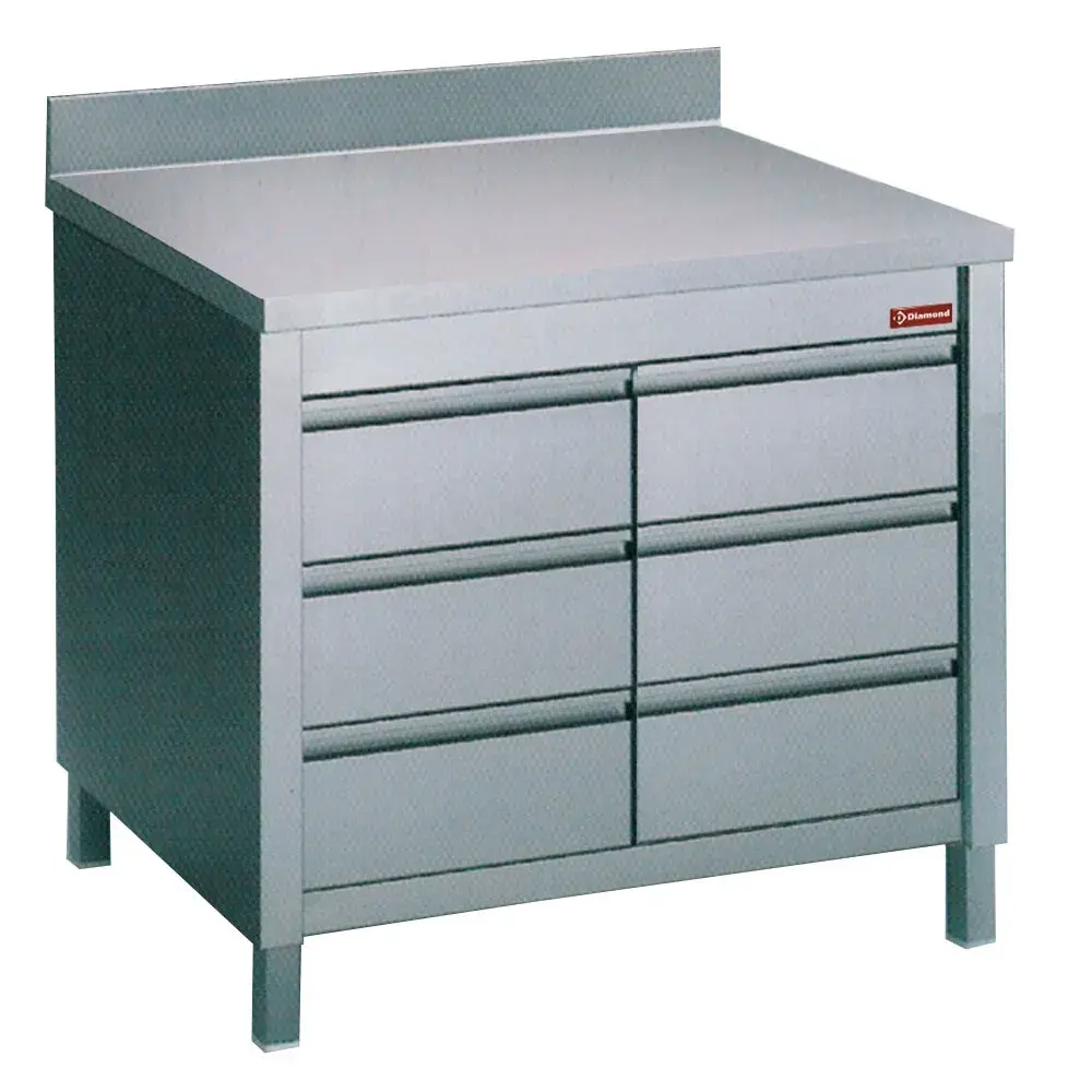 Table on cupboard with 6 drawers GN1/1 - Main Image