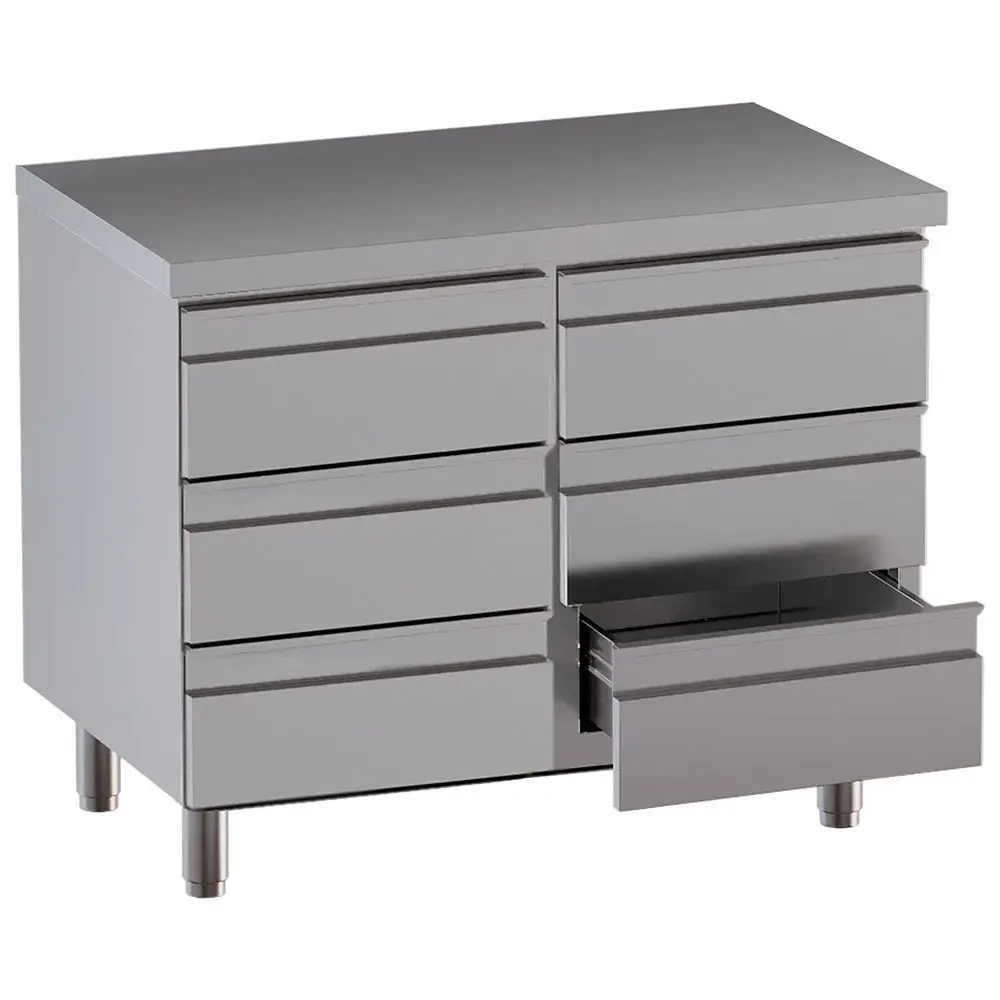 Table on cupboard with 6 drawers - Main Image