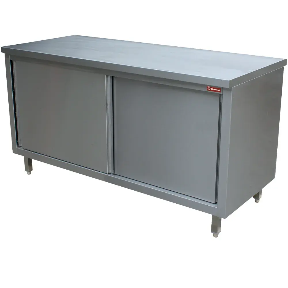 Table on neutral cupboard, sliding doors - Main Image