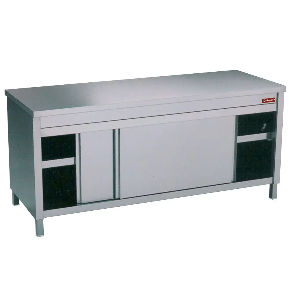 Table on neutral cupboard - sliding doors - Main Image