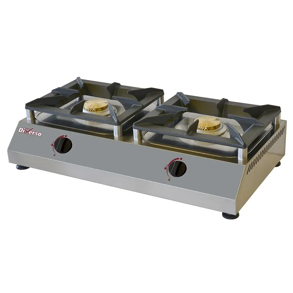 Table top gas stove with 2 burners 5 kW - Main Image