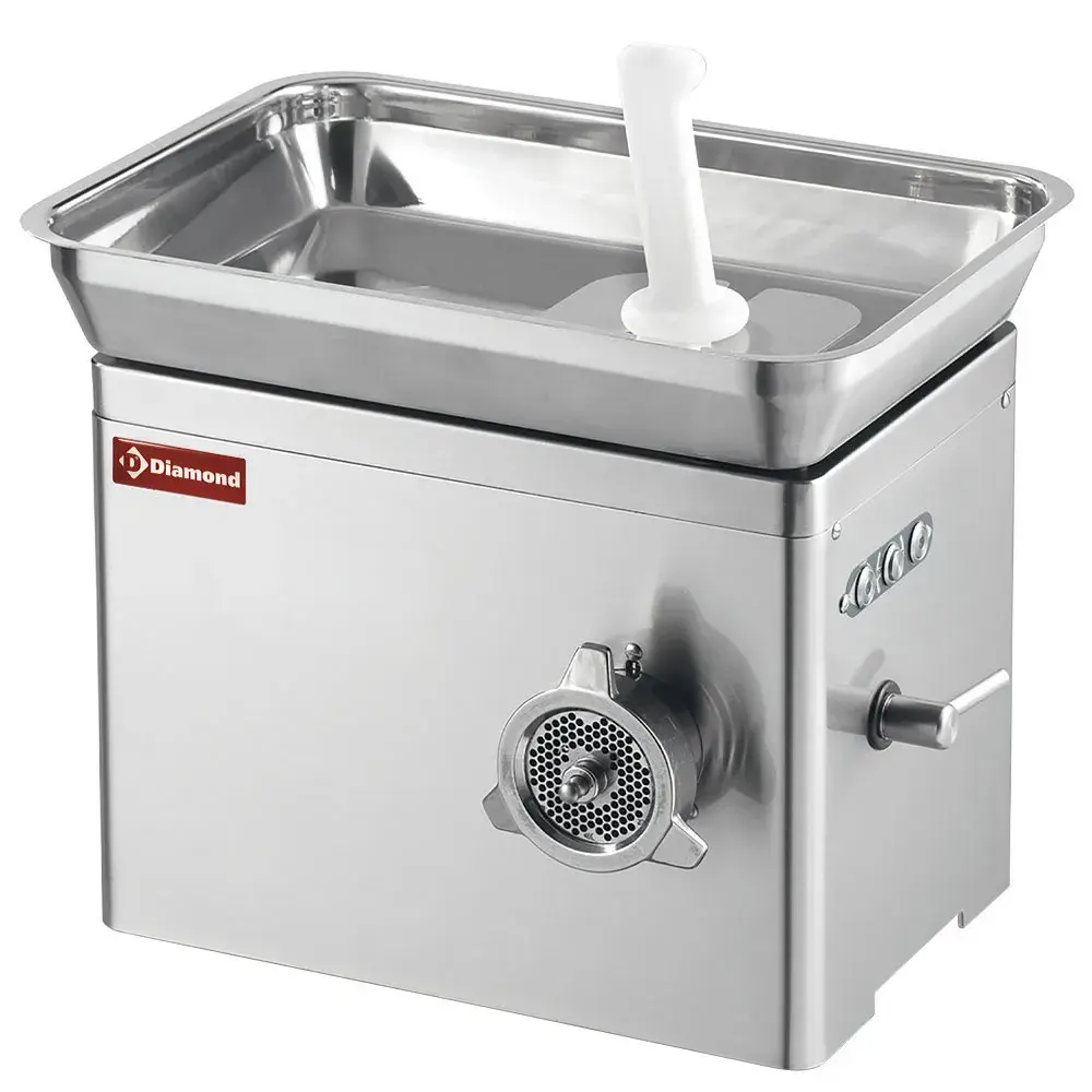 Table top stainless steel meat mincer N° 32 with partial unger head, 440kg/h - Main Image