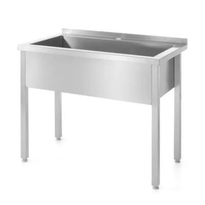 Tafel met enkele spoelbak – gelast - Main Image